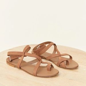Jenni Kayne Leather Strappy Sandal (37, size 7, BRAND NEW IN BOX)